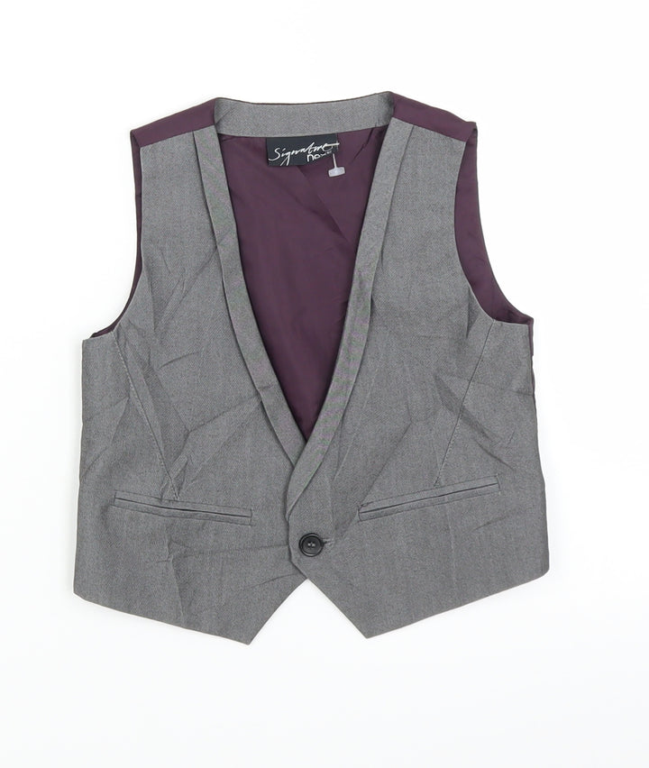 NEXT Boys Grey Basic Button-Up Size 12-18 Months