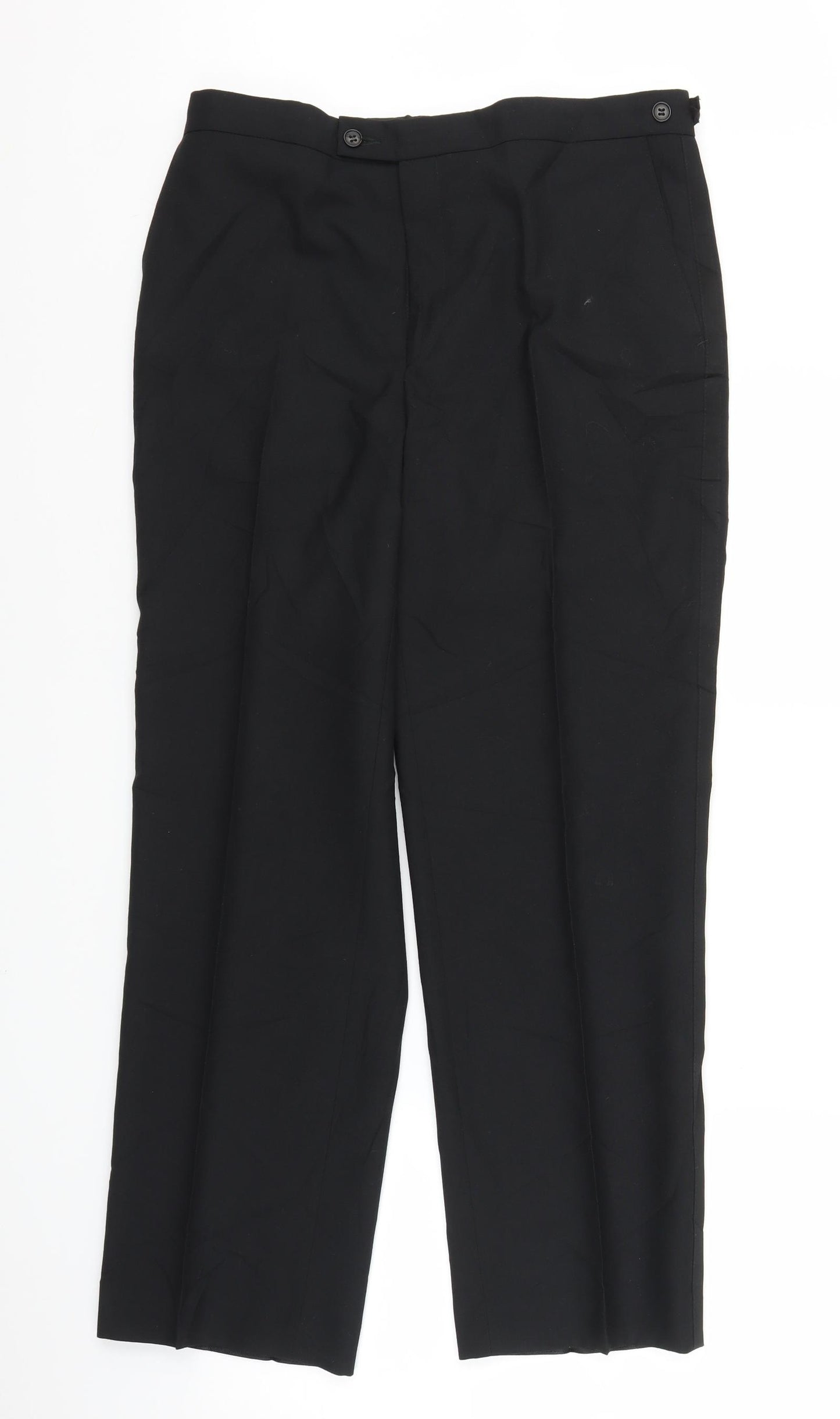 Preworn Mens Black   Trousers  Size 34 in L27 in
