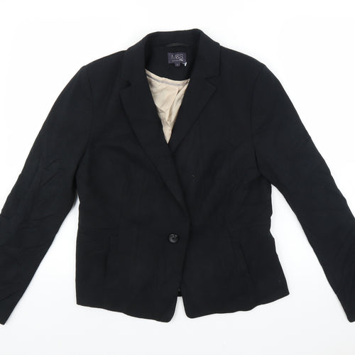 Marks and Spencer Womens Black   Jacket Suit Jacket Size 12