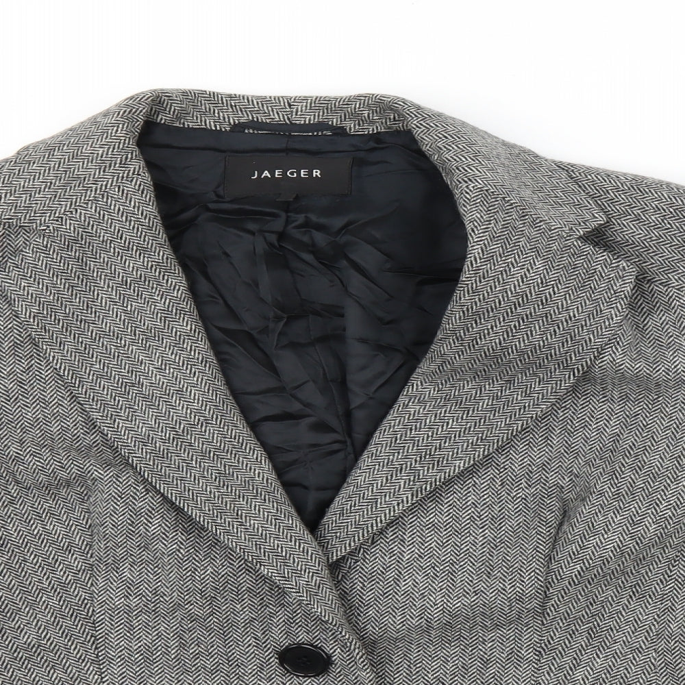 Jaeger Womens Grey   Jacket Suit Jacket Size 16