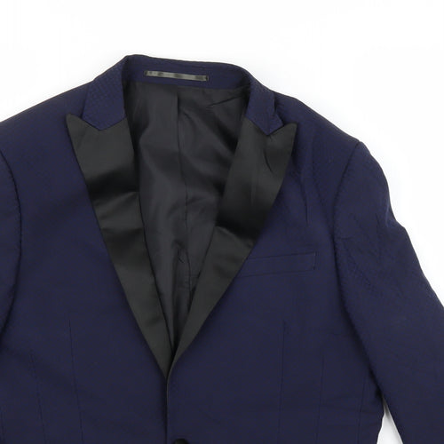 Moss Bros Mens Blue   Jacket Suit Jacket Size 38