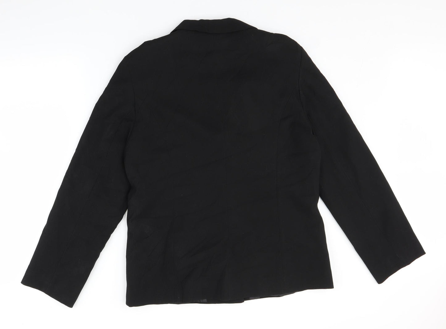 Sara Womens Black   Jacket Suit Jacket Size 16