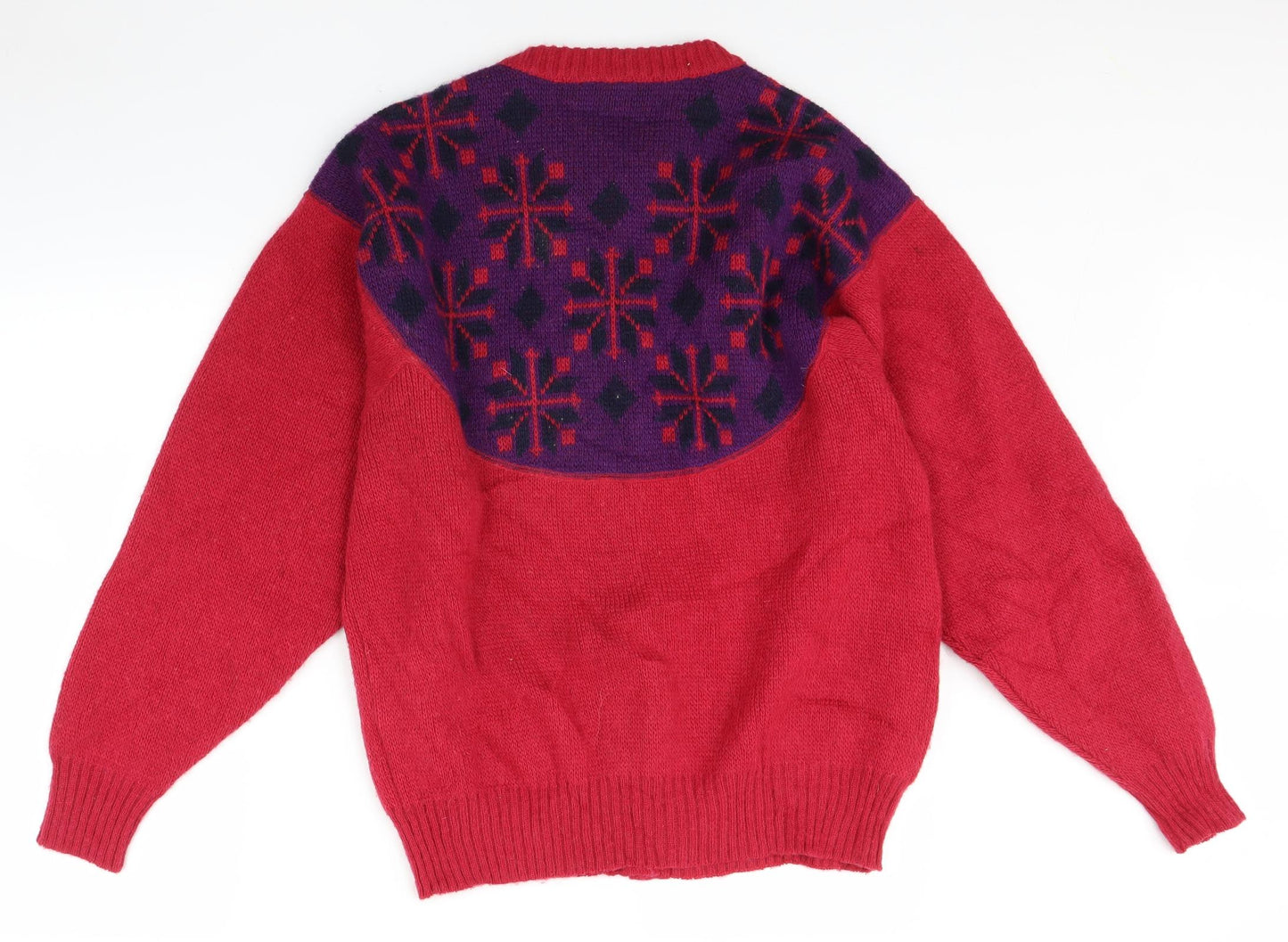 Icewool Womens Red  Knit Cardigan Jumper Size XL