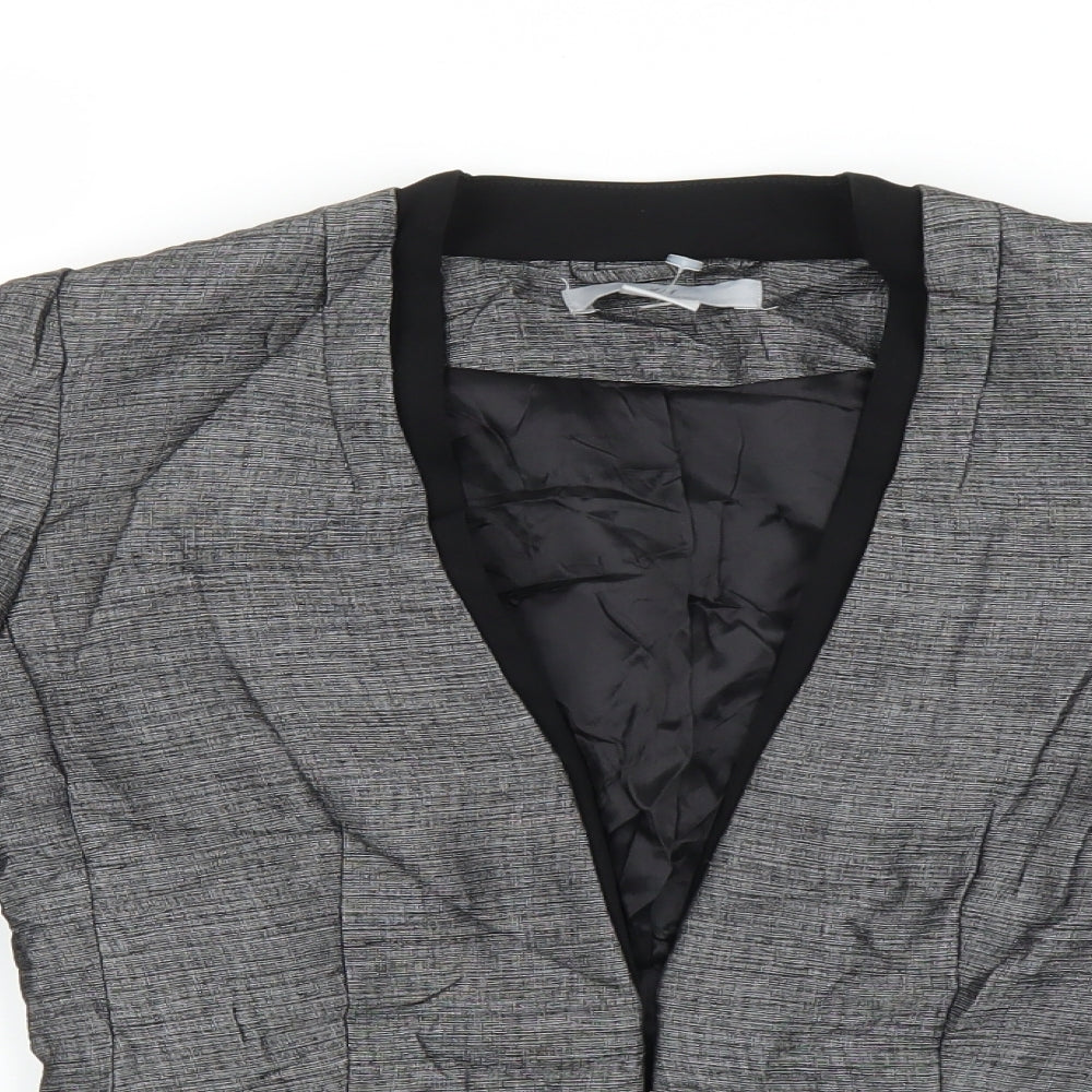 H&M Womens Grey   Jacket Blazer Size 6