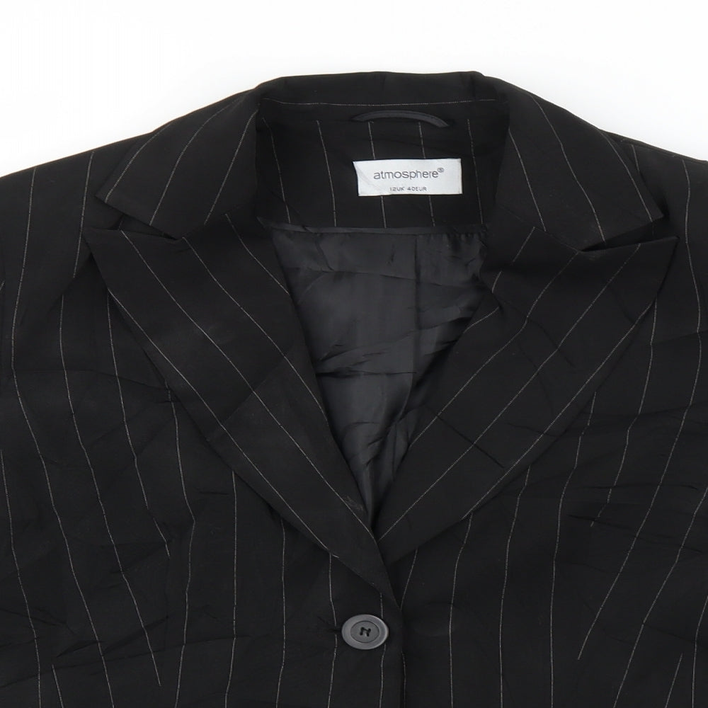 Atmosphere Womens Black   Jacket Suit Jacket Size 12