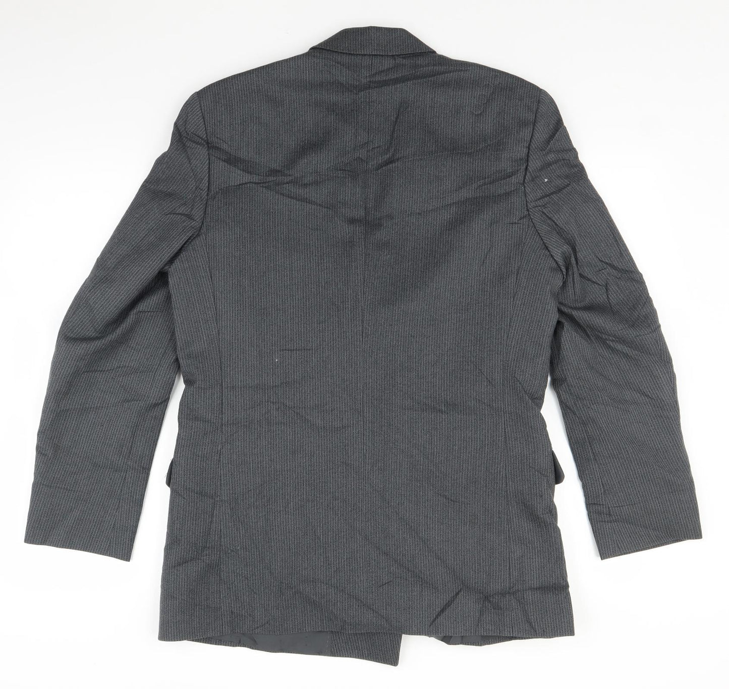 centaur Mens Grey Striped  Jacket Suit Size 38