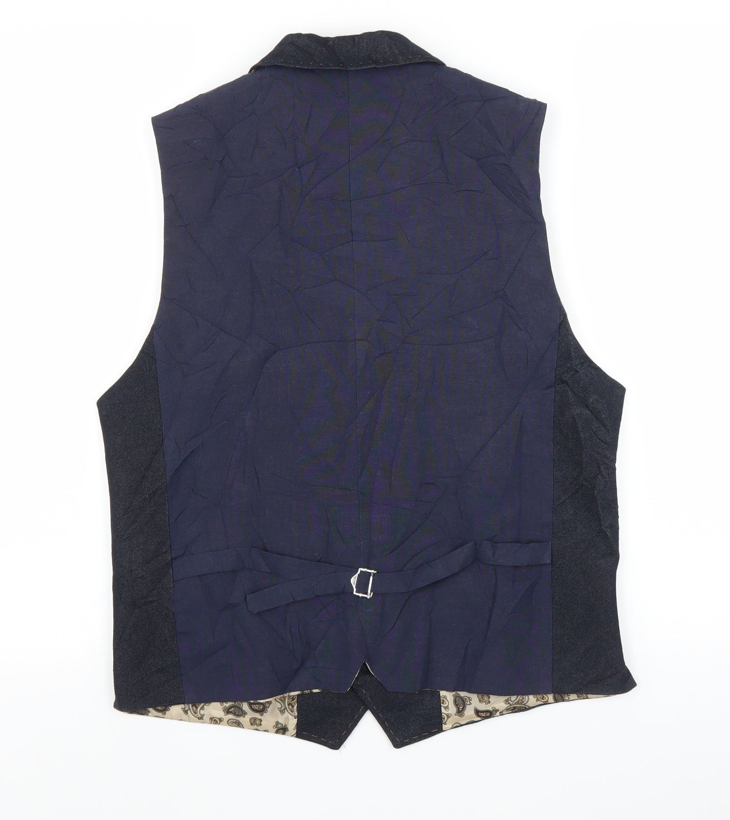 Cavani Mens Blue   Jacket Waistcoat Size 38