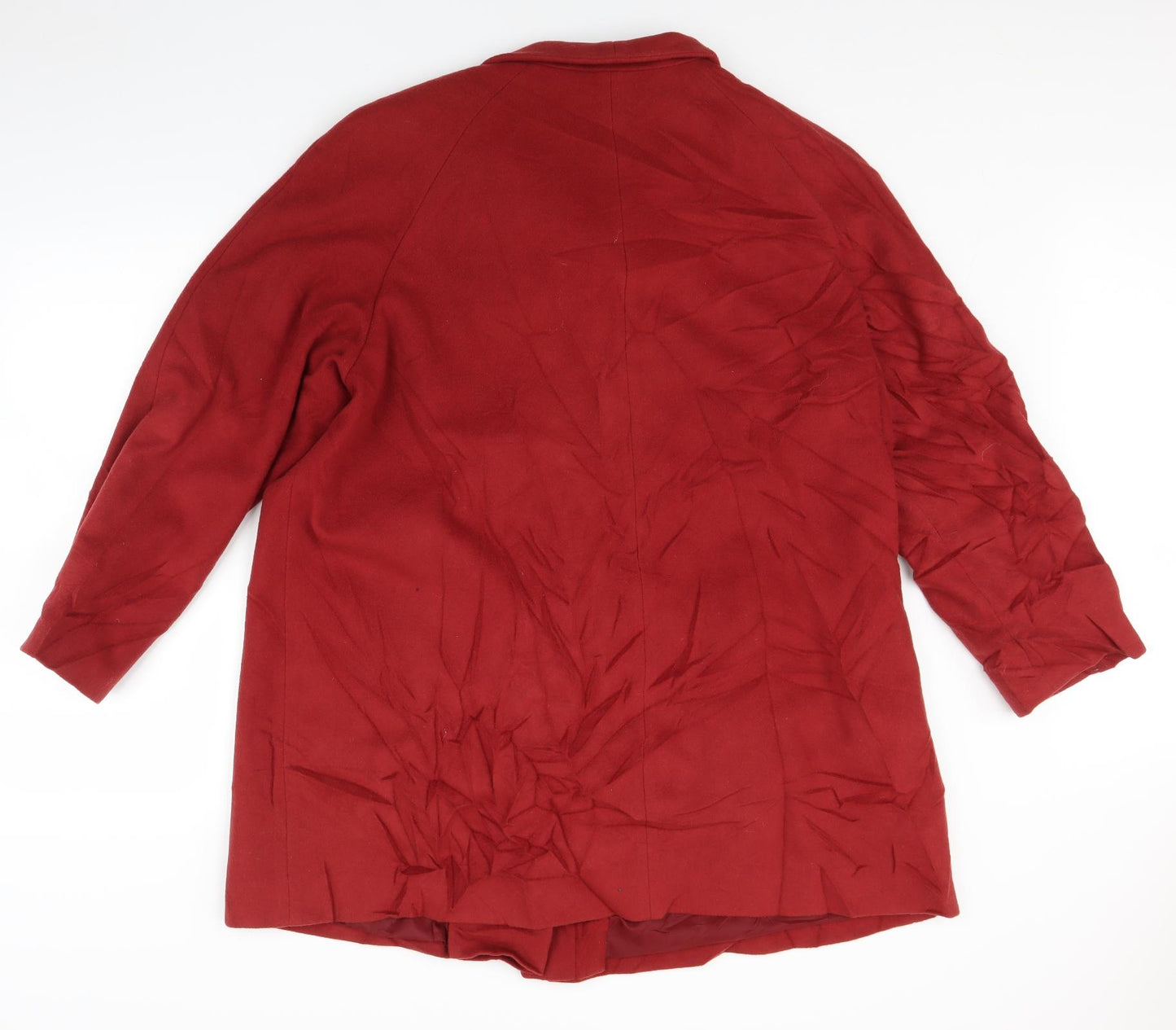 Marks and Spencer Womens Red   Overcoat Coat Size 20