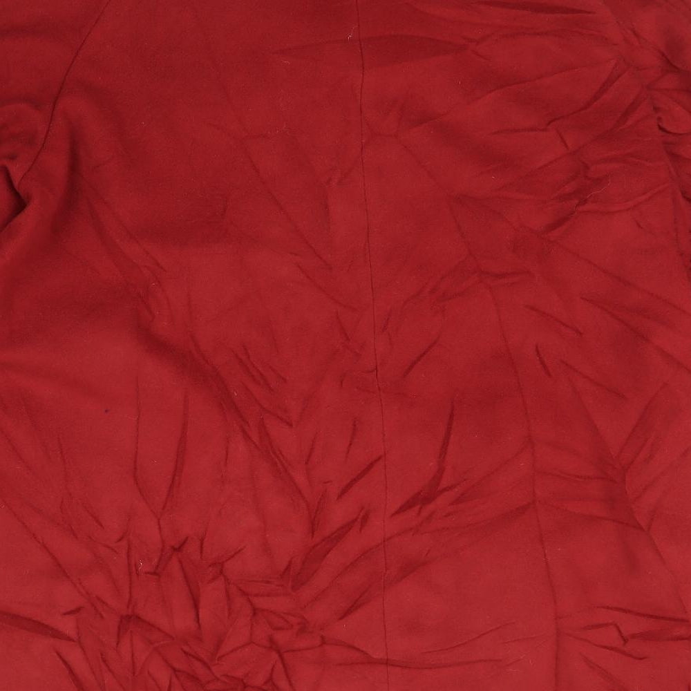 Marks and Spencer Womens Red   Overcoat Coat Size 20