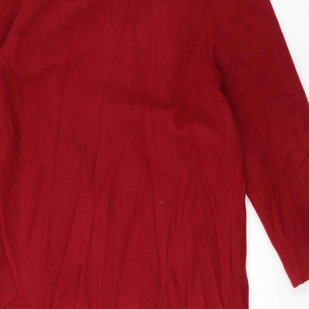 Eastex Womens Red   Overcoat Coat Size 14