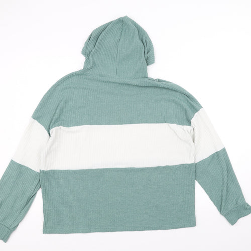 New Look Womens Green   Pullover Hoodie Size XL