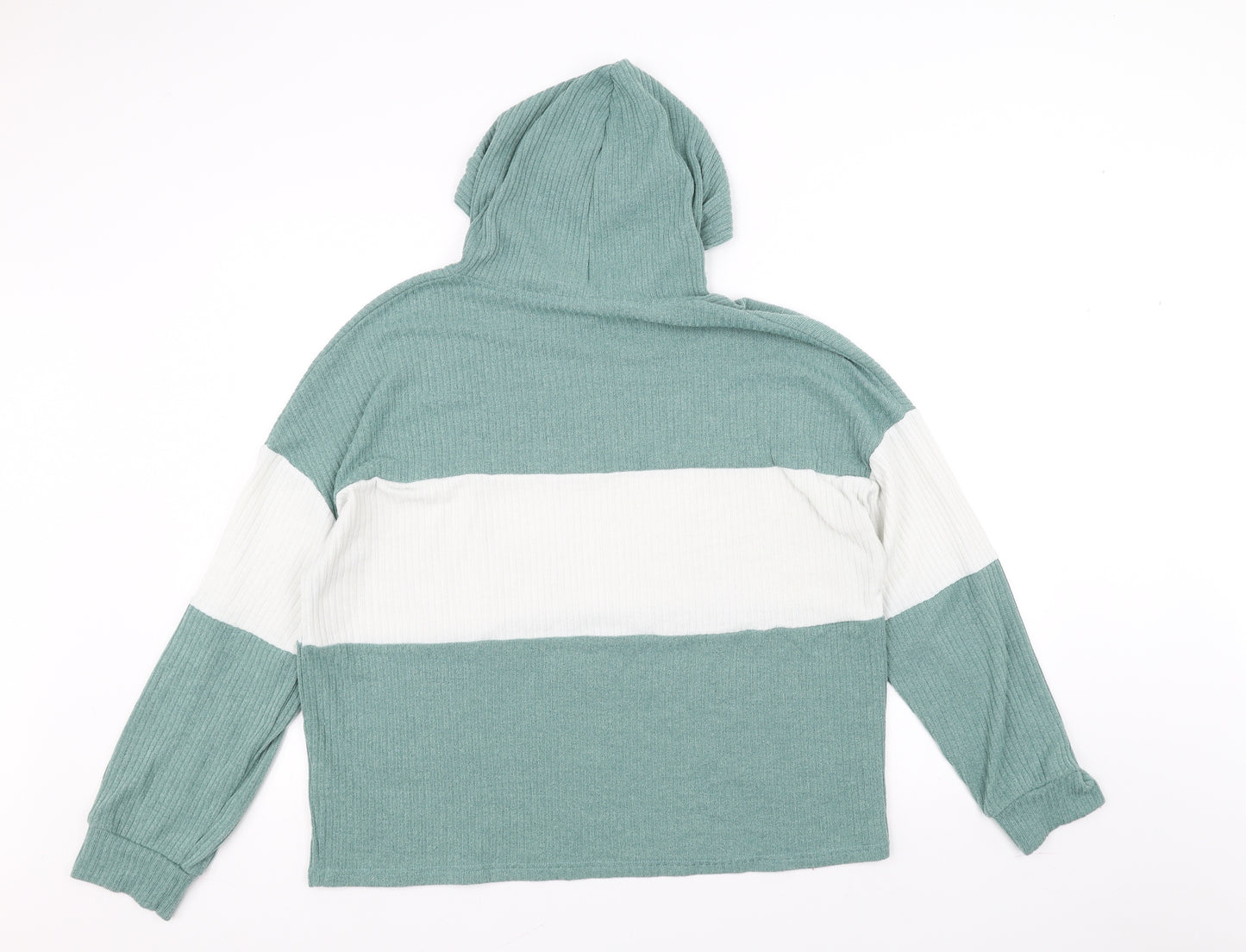 New Look Womens Green   Pullover Hoodie Size XL