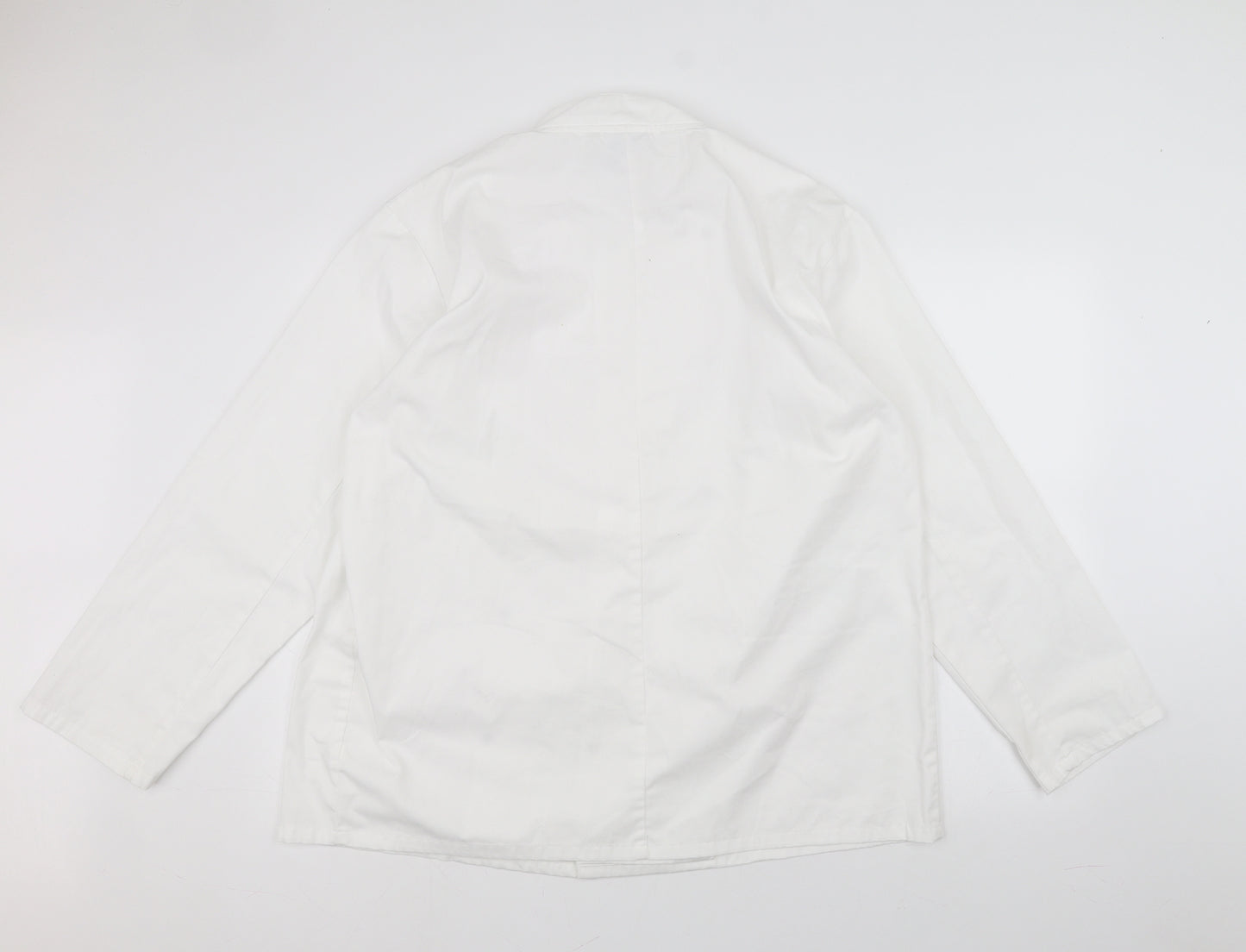 Premier Mens White    Button-Up Size L