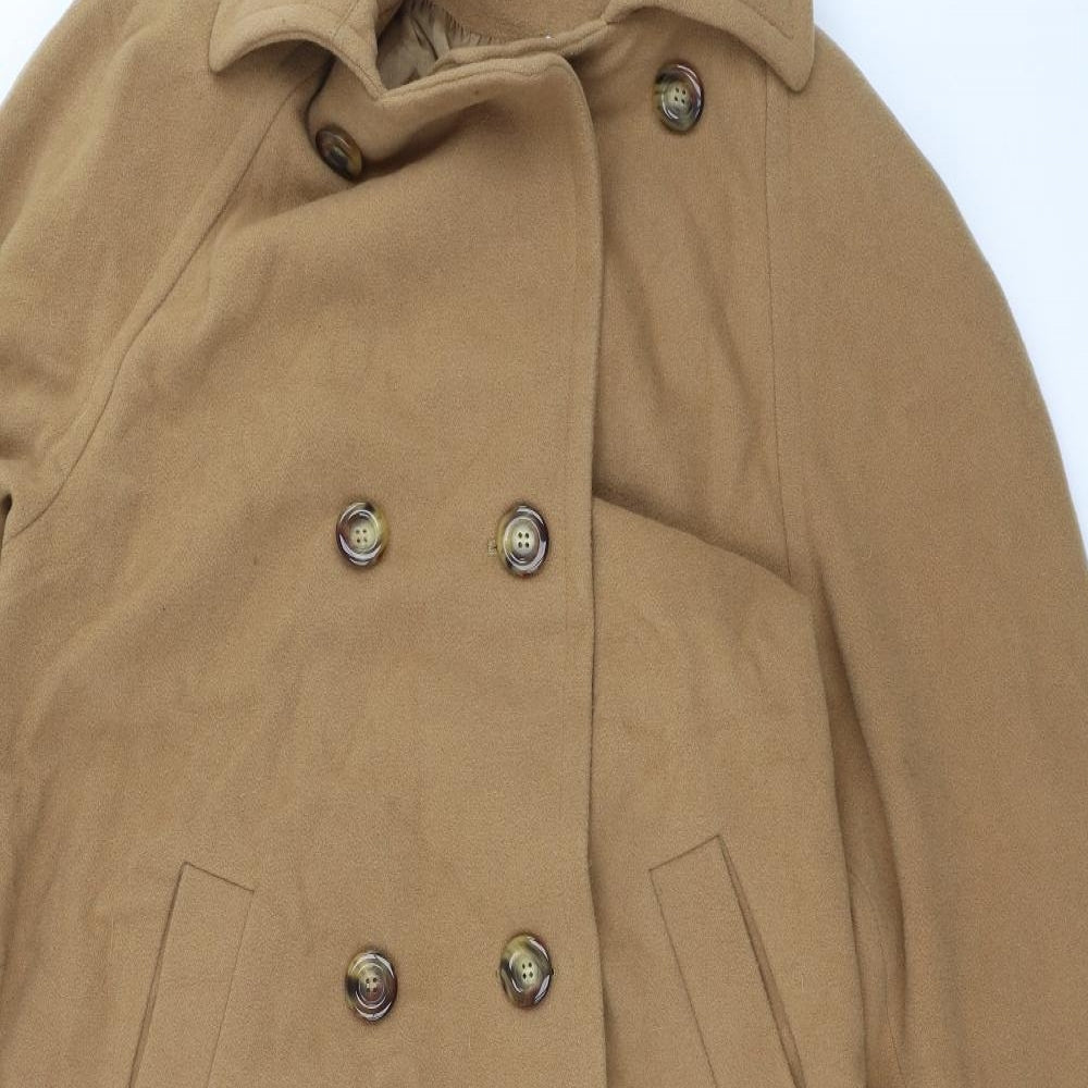 DAMO Womens Brown   Overcoat Coat Size 10