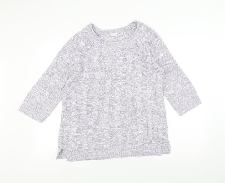 BHS Womens Purple  Knit Pullover Jumper Size 14