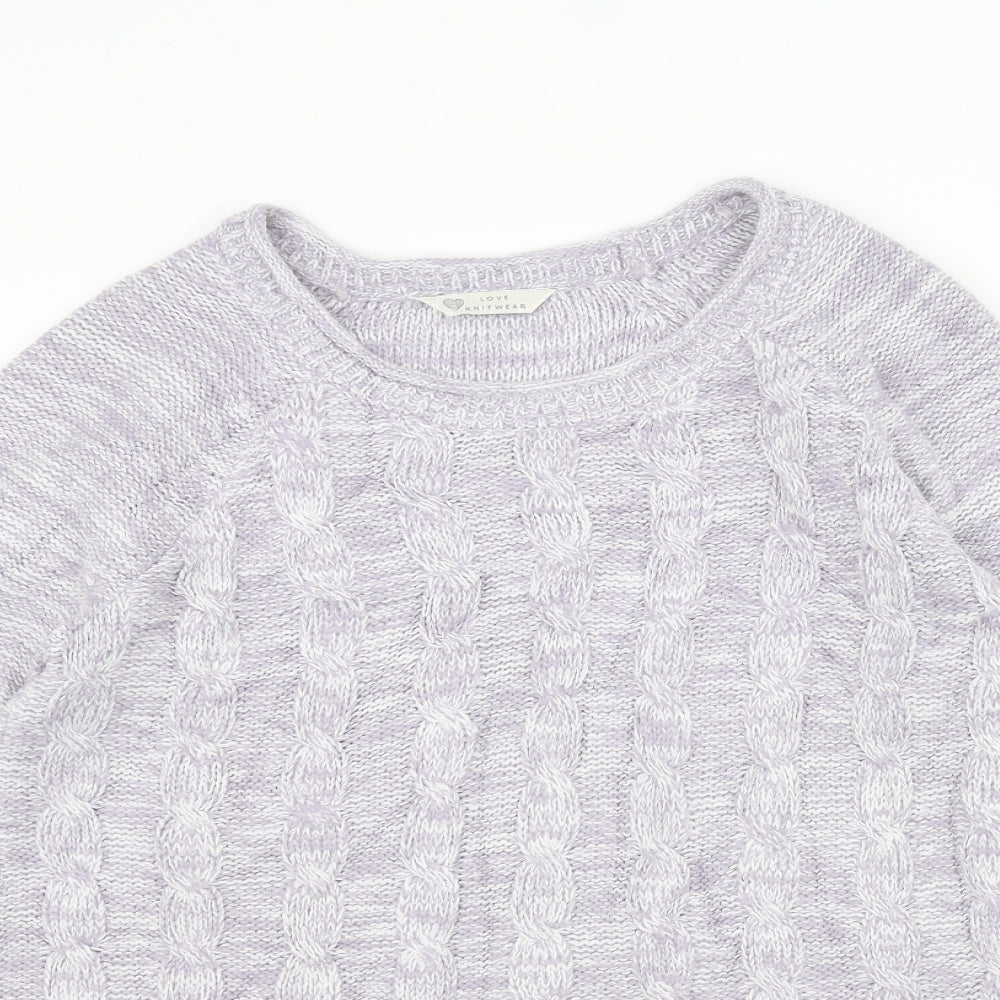 BHS Womens Purple  Knit Pullover Jumper Size 14