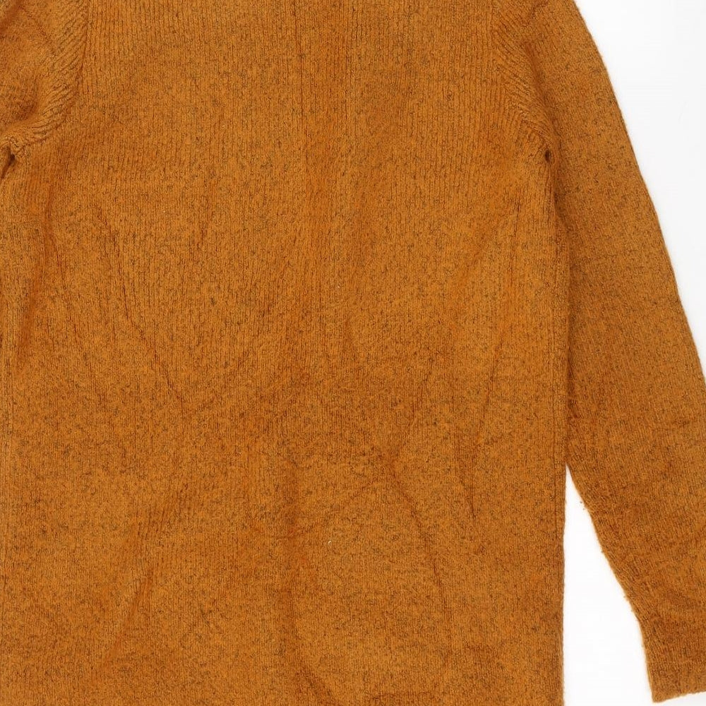 TU Womens Orange   Jacket Coatigan Size 10