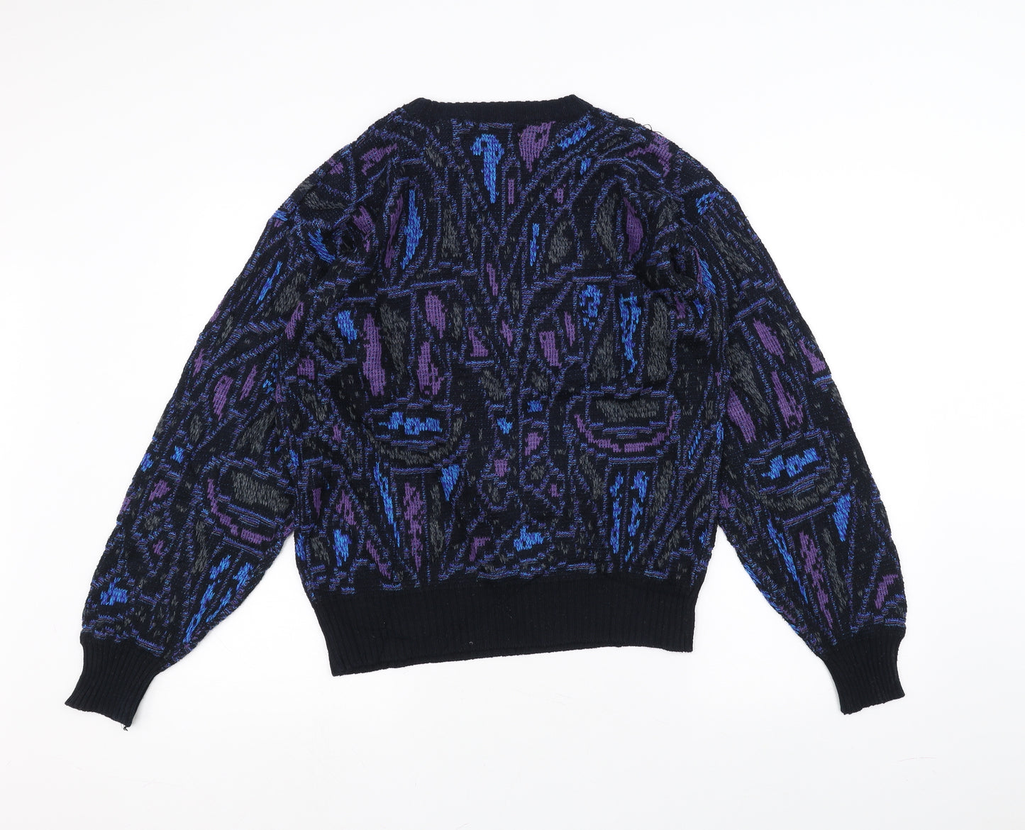 Michael Herald Womens Black  Knit Pullover Jumper Size M