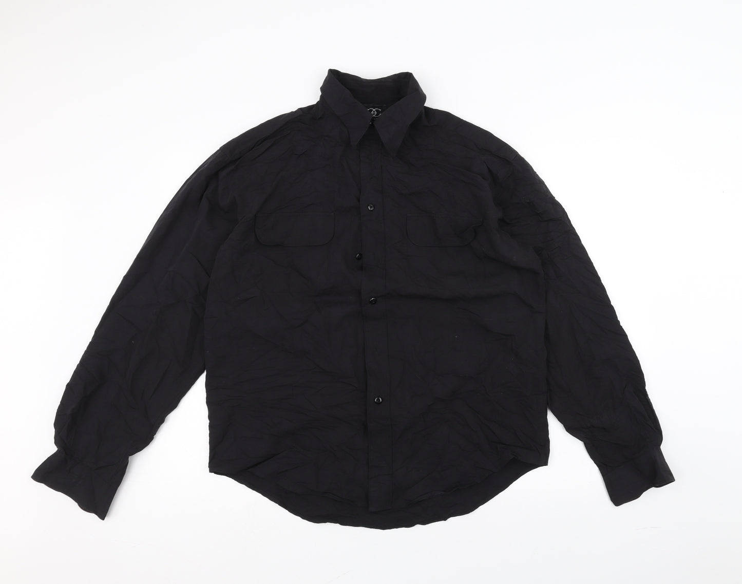 Ciro Citterio Mens Black    Dress Shirt Size M
