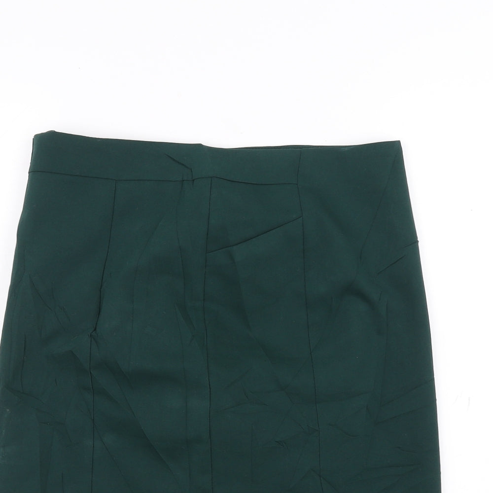 H&M Womens Green   A-Line Skirt Size 10