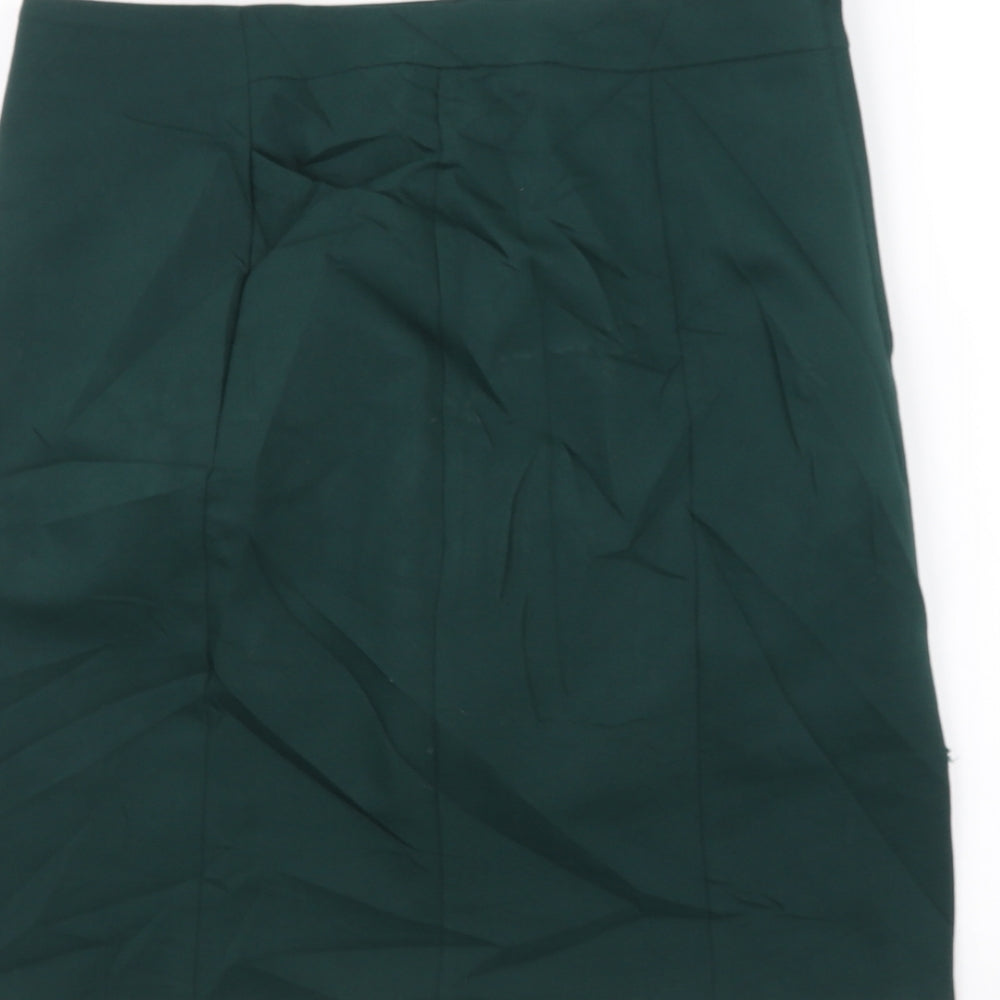 H&M Womens Green   A-Line Skirt Size 10