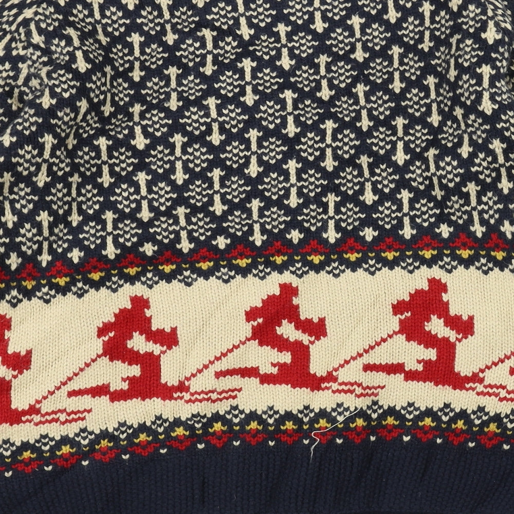 Cedar Wood State Womens Blue  Knit Pullover Jumper Size M