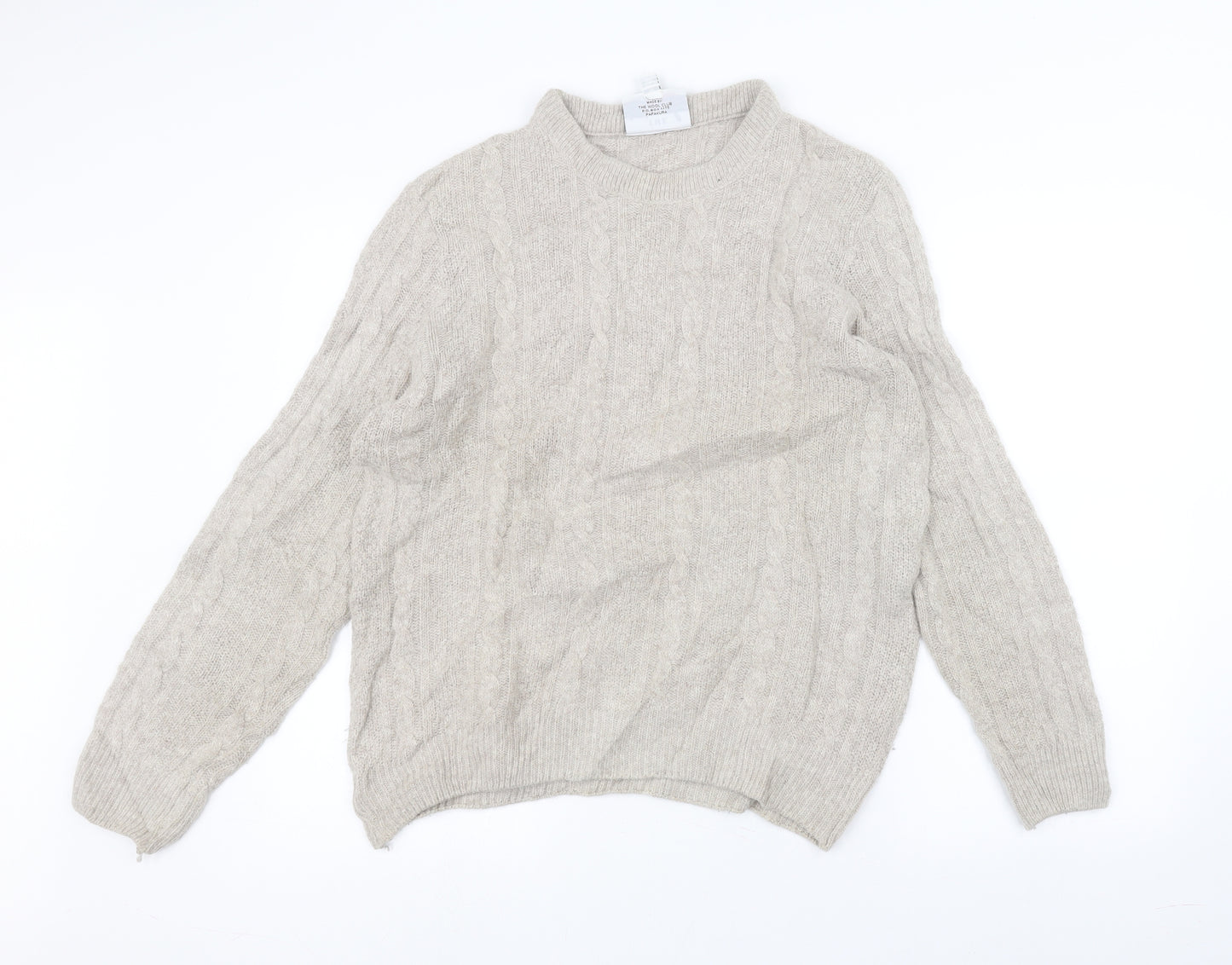The wool club Womens White   Pullover Jumper Size M