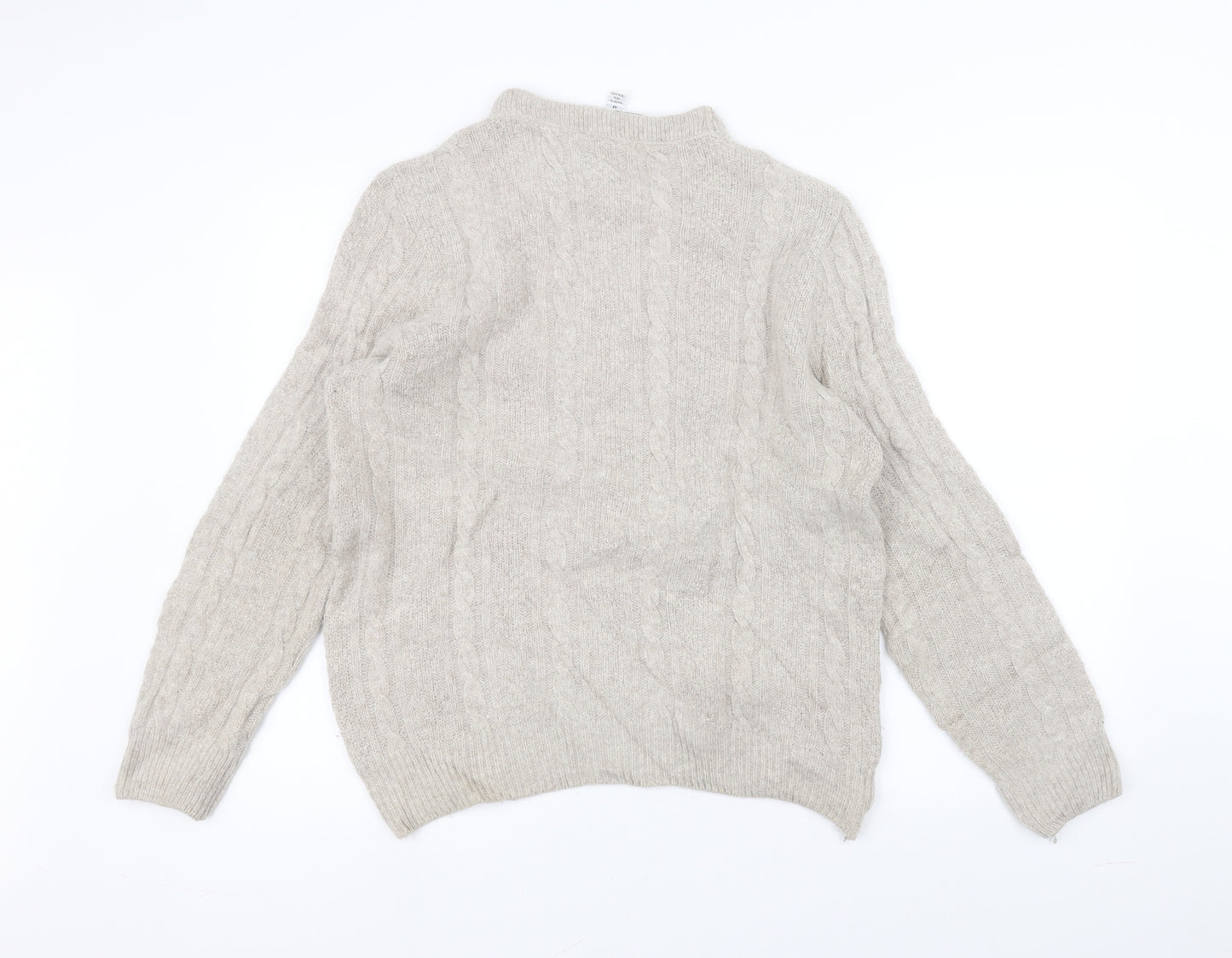 The wool club Womens White   Pullover Jumper Size M