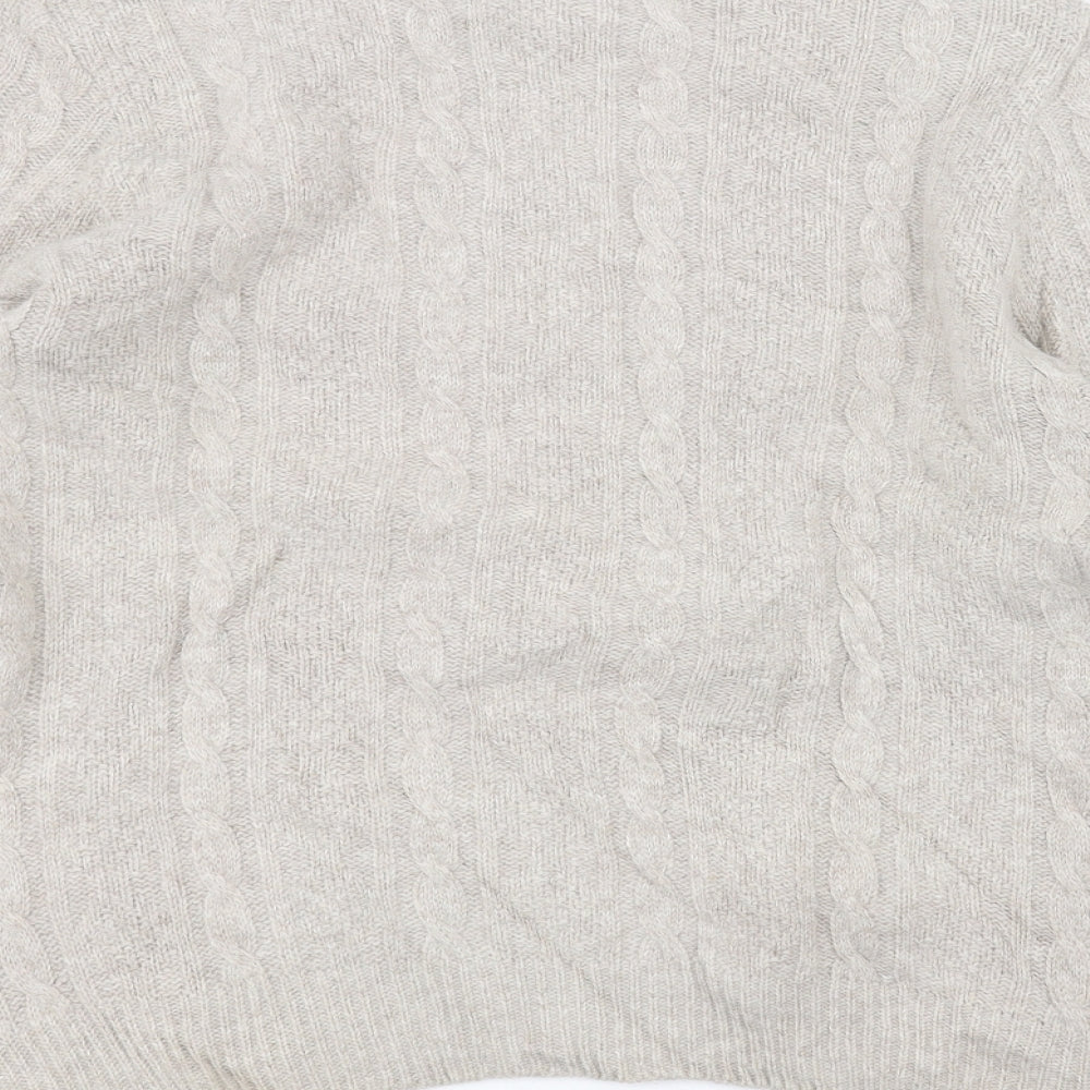 The wool club Womens White   Pullover Jumper Size M