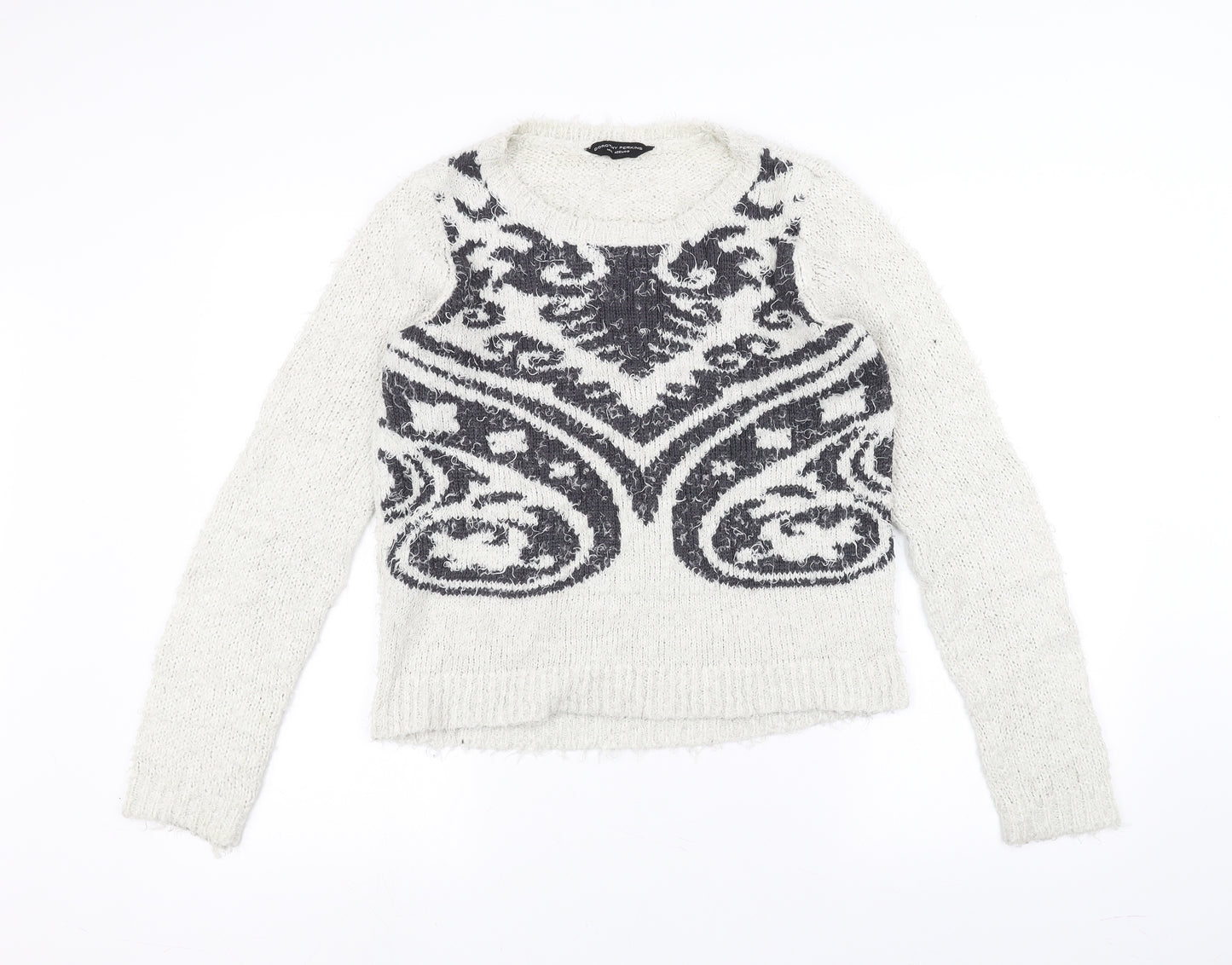 Dorothy Perkins Womens White   Pullover Jumper Size 14
