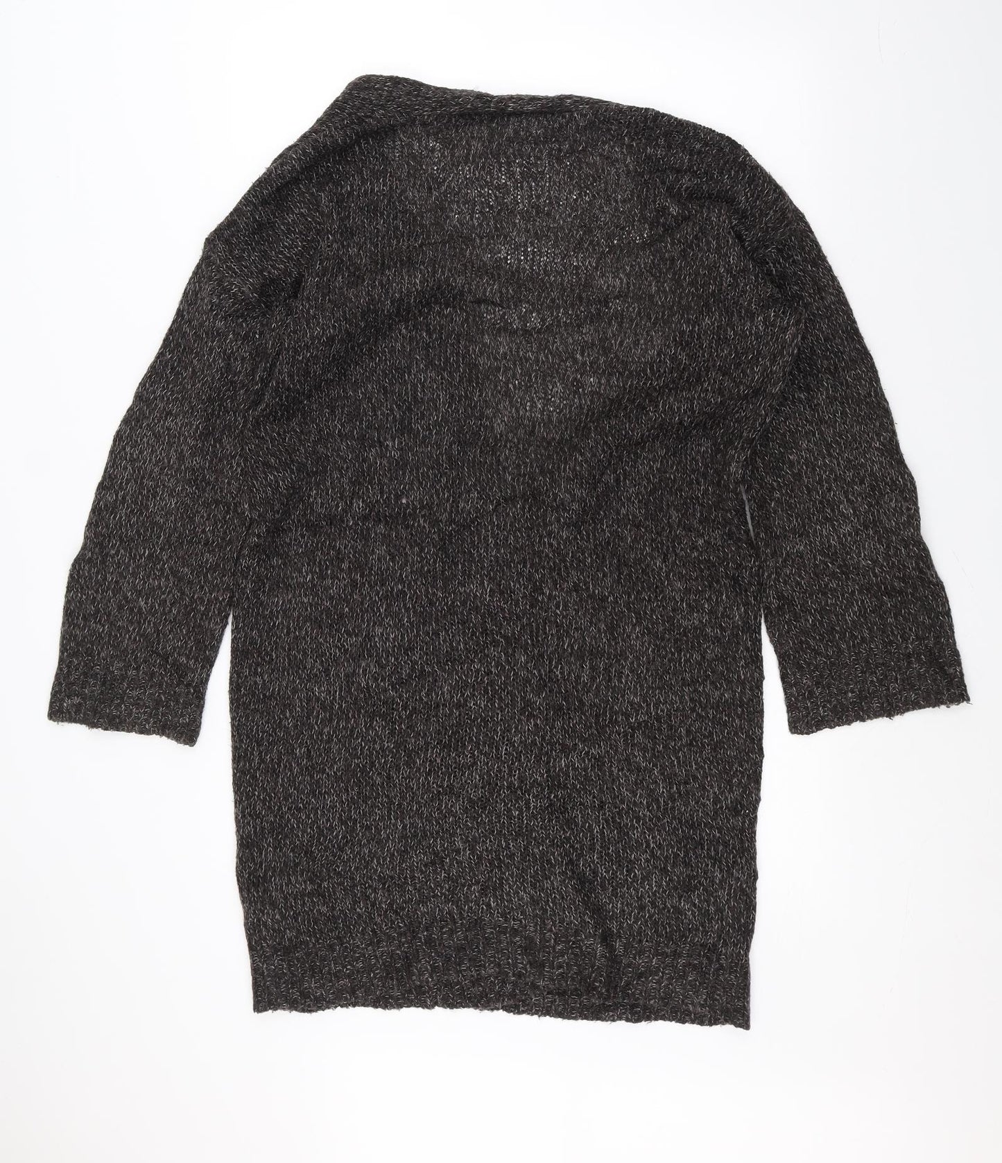 H&M Womens Black  Knit Jacket Coatigan Size S