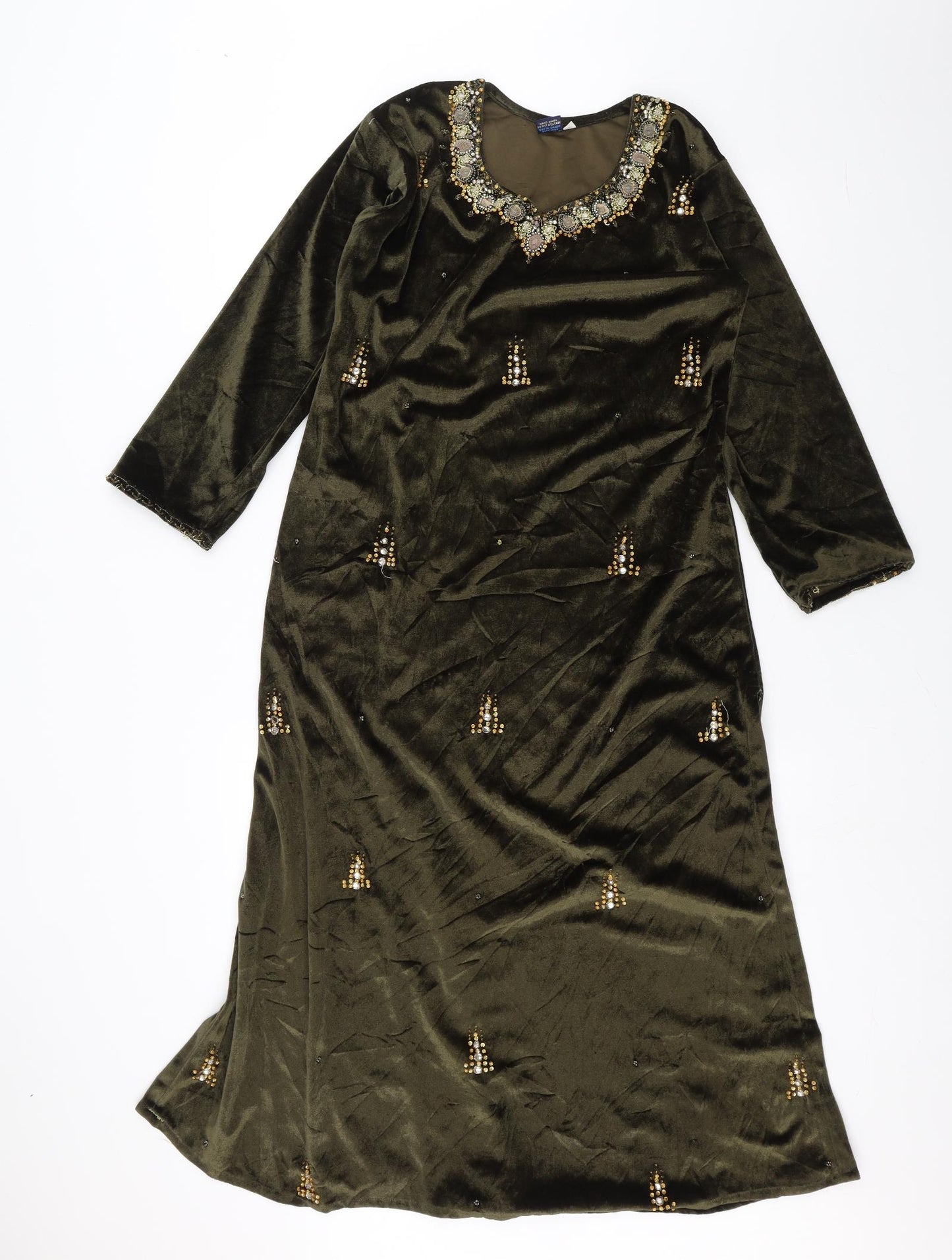 JKjain Womens Green   A-Line  Size M