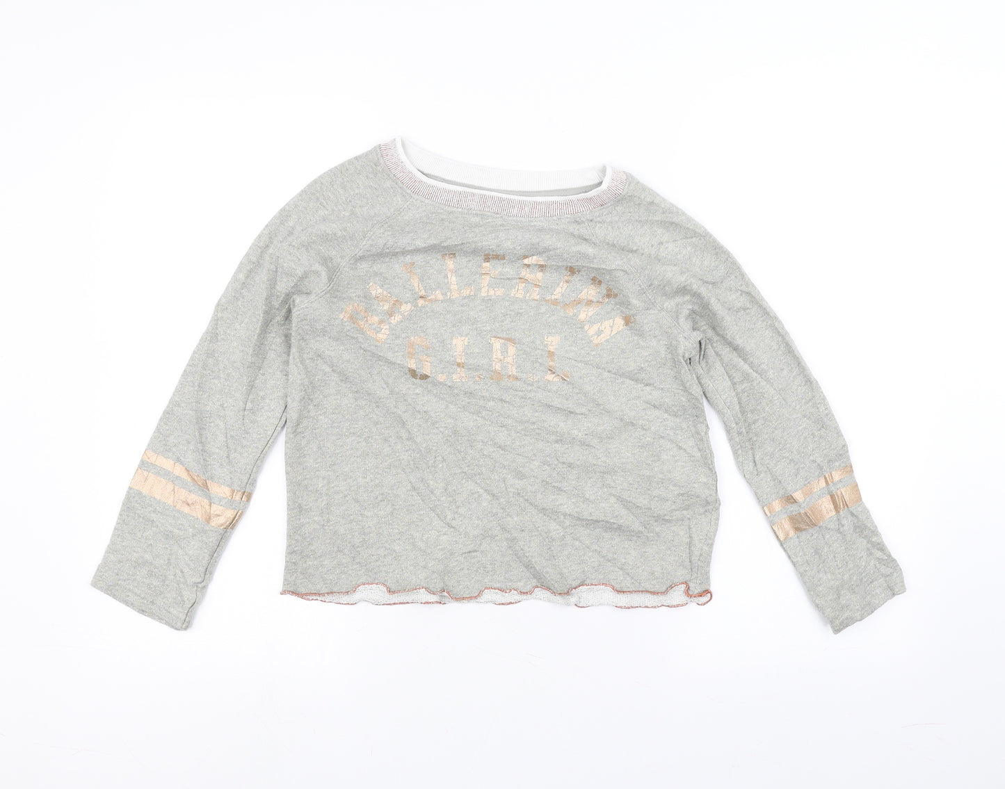 NEXT Girls Grey   Pullover Jumper Size 8 Years