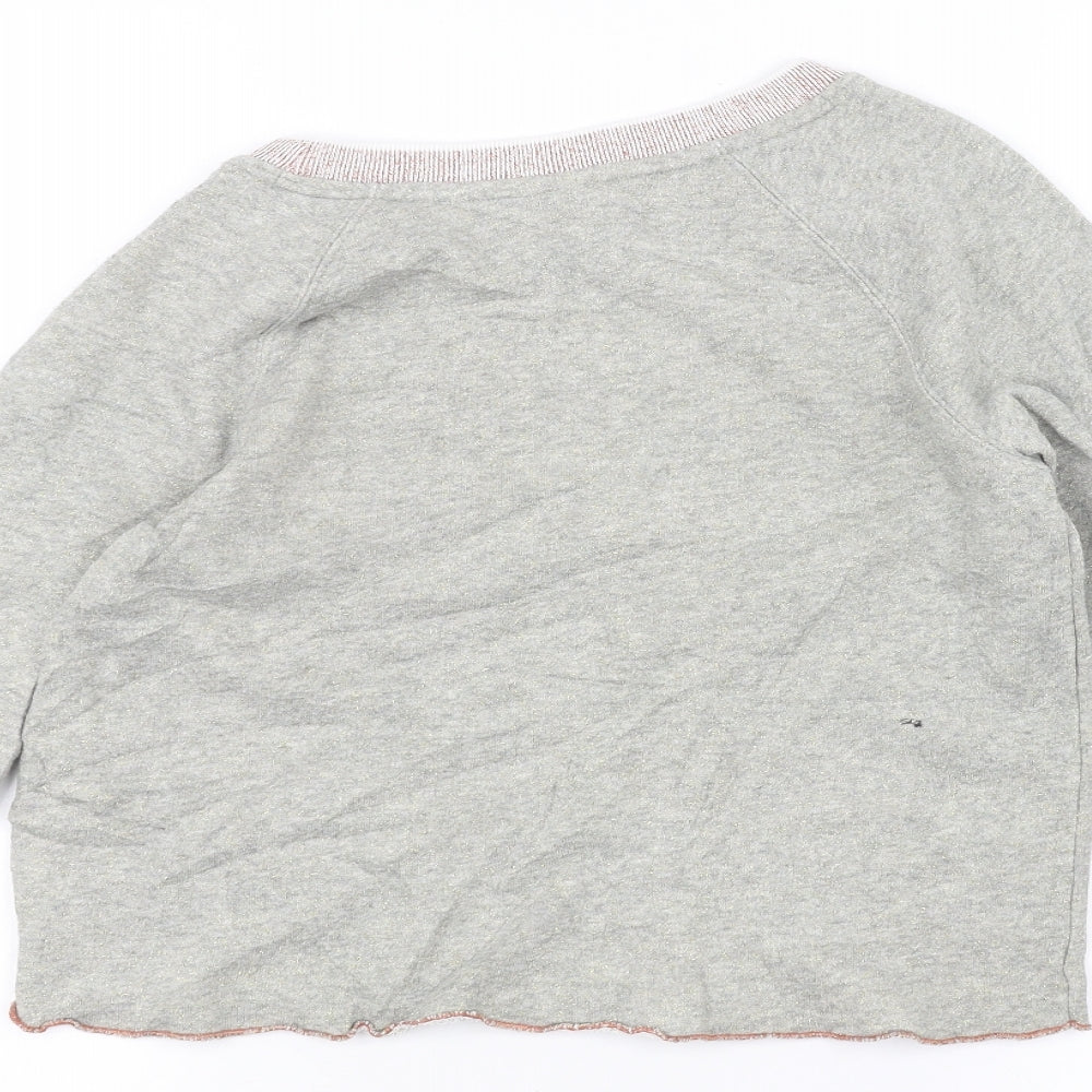 NEXT Girls Grey   Pullover Jumper Size 8 Years