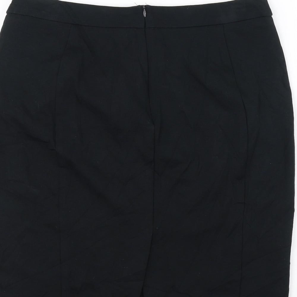 Marks and Spencer Womens Black   A-Line Skirt Size 12