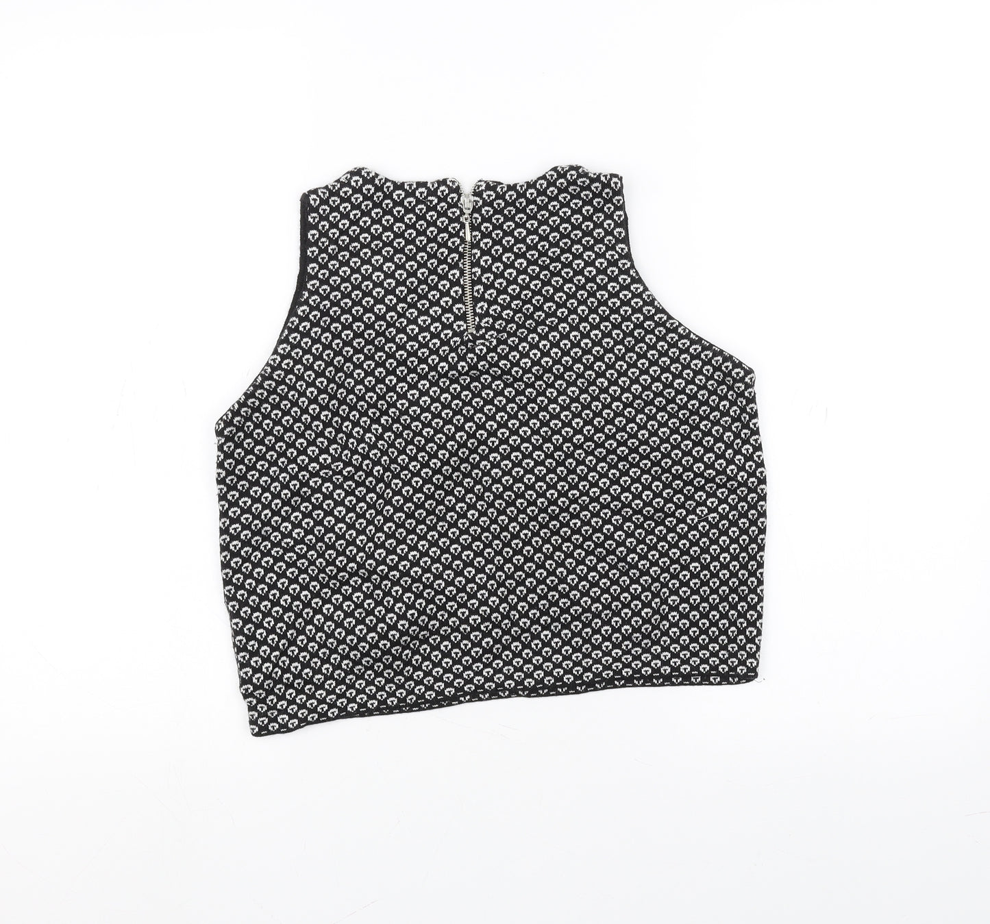 Zara Knit Womens Black   Basic T-Shirt Size S