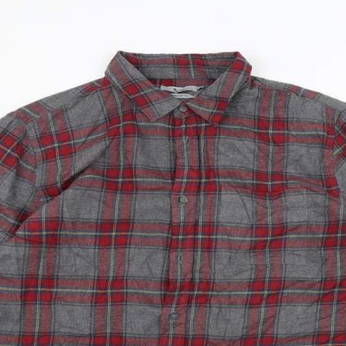 TU Mens Grey    Dress Shirt Size L