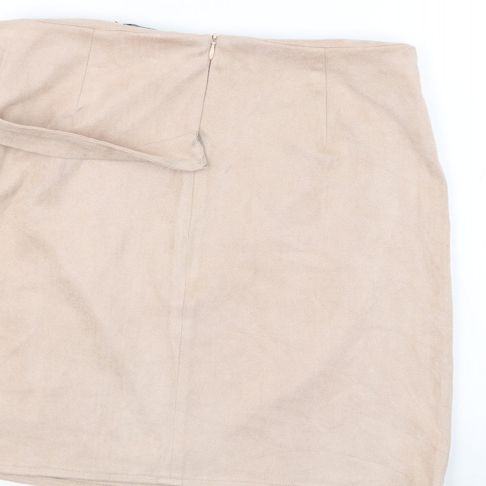 Missguided Womens Pink   A-Line Skirt Size 12