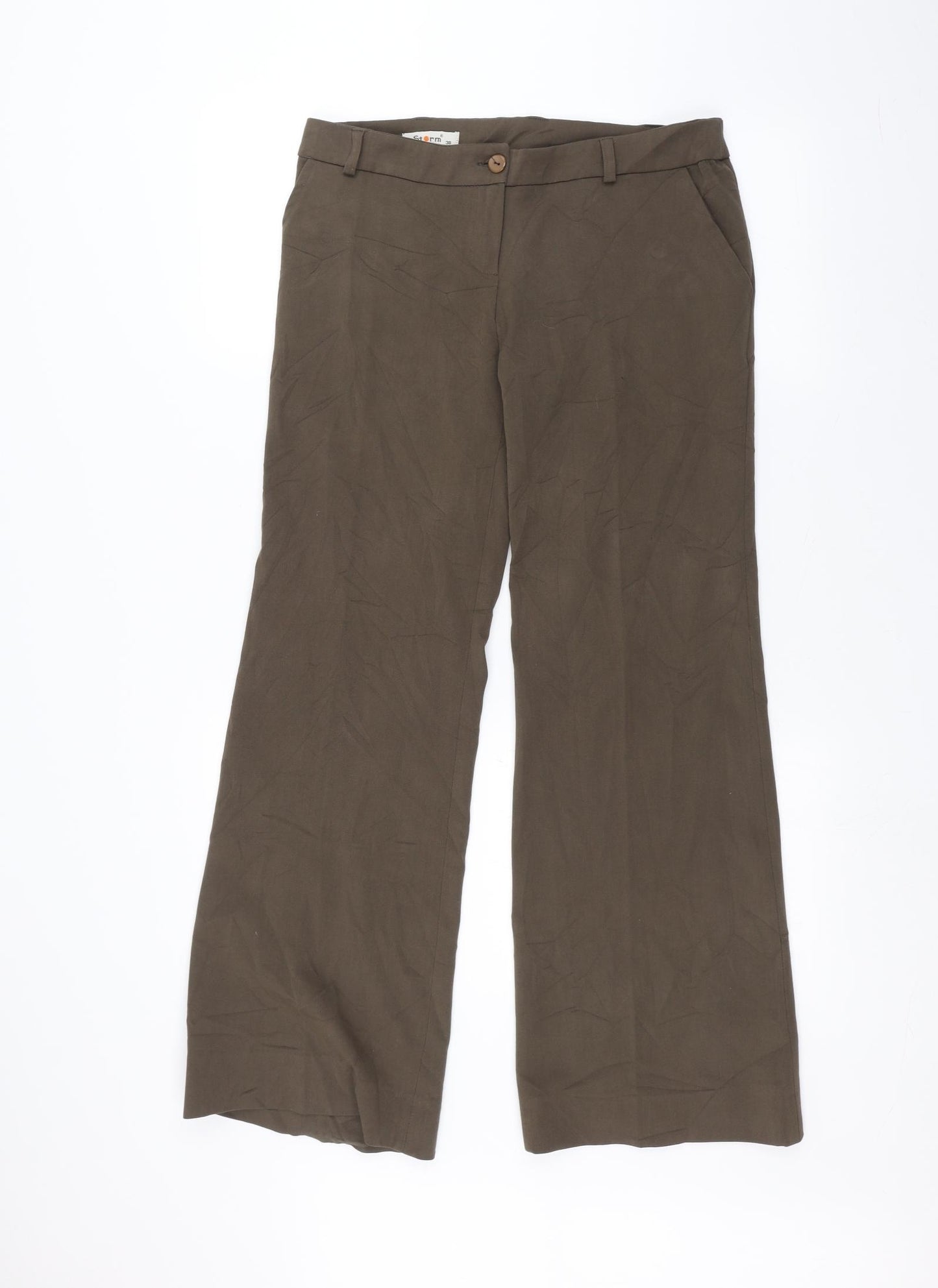 Storm Womens Brown   Trousers  Size 10 L30 in