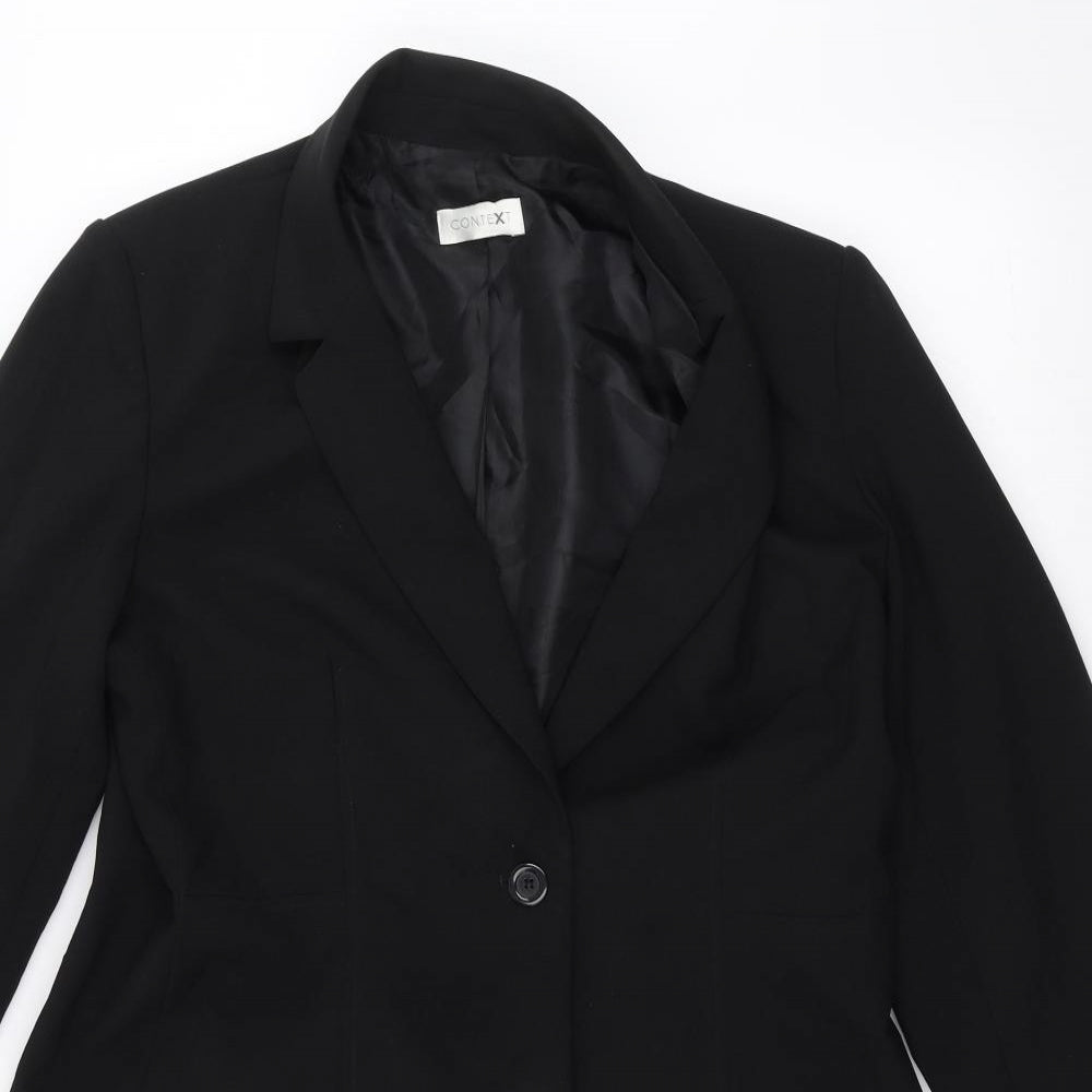 CONTEXT Womens Black   Jacket  Size 12