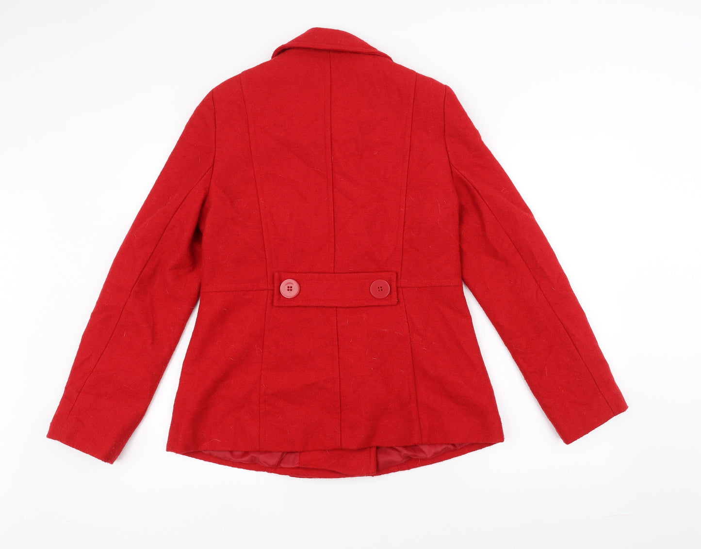 F&F Womens Red   Overcoat Coat Size 14