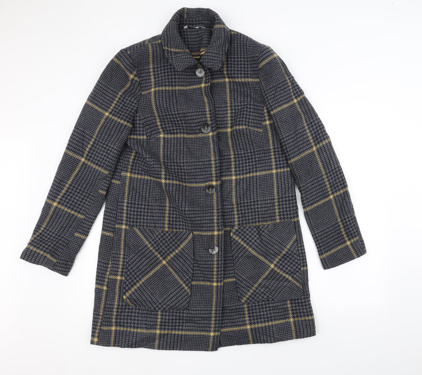 George Womens Blue   Overcoat Coat Size 14