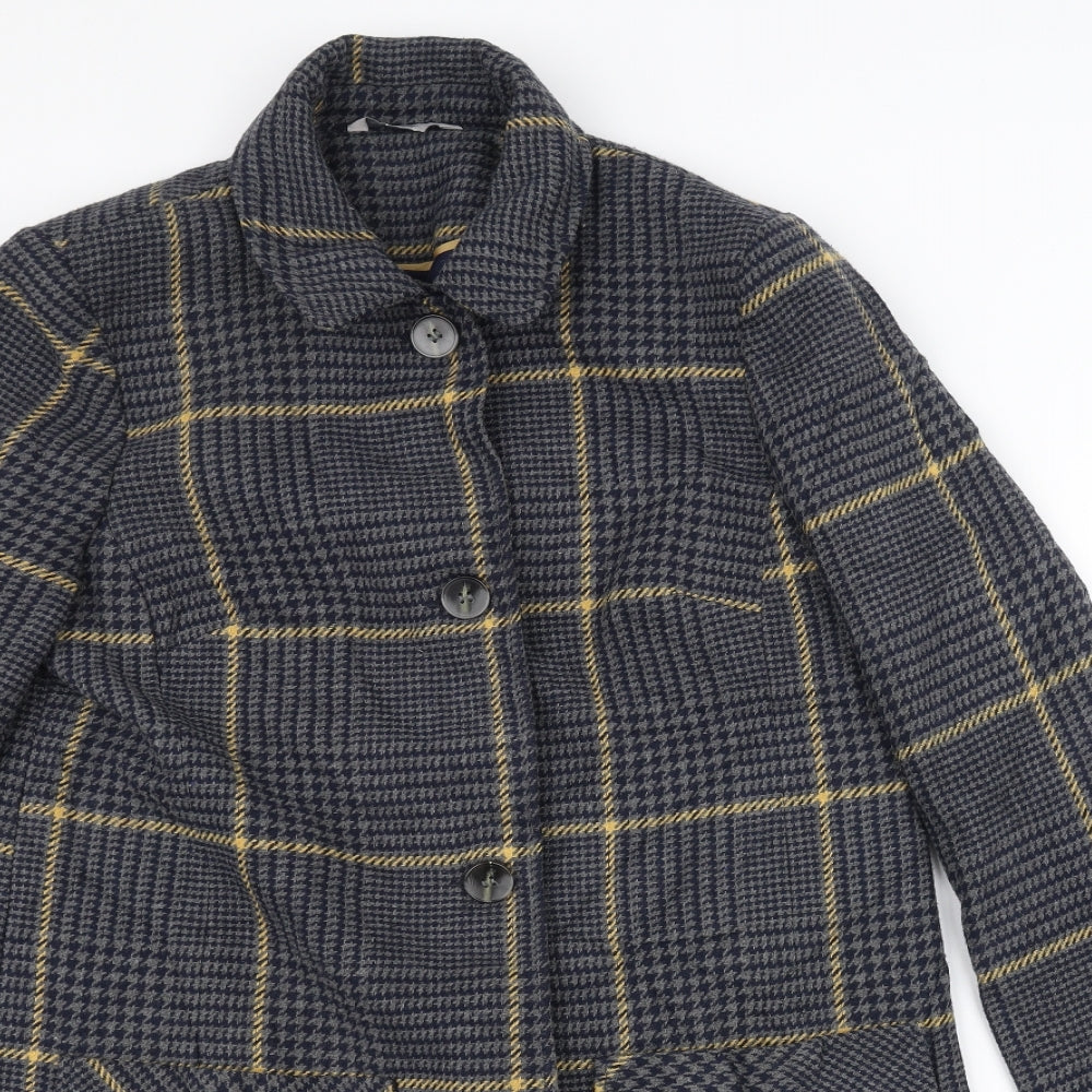 George Womens Blue   Overcoat Coat Size 14