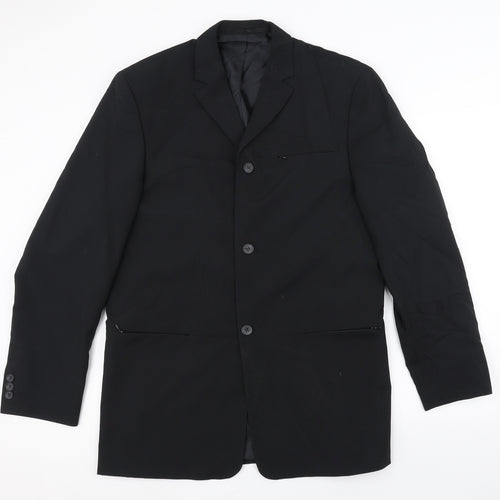 John Devin Mens Black   Jacket  Size 38