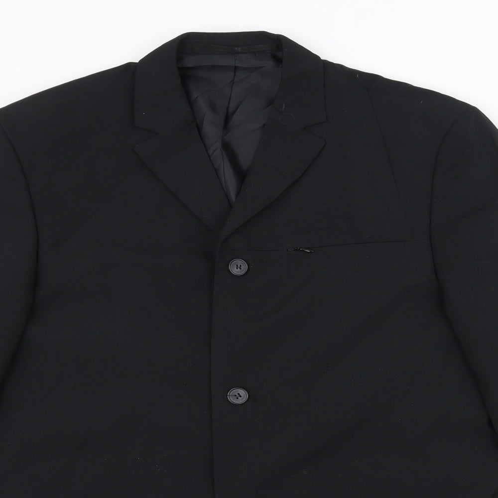 John Devin Mens Black   Jacket  Size 38