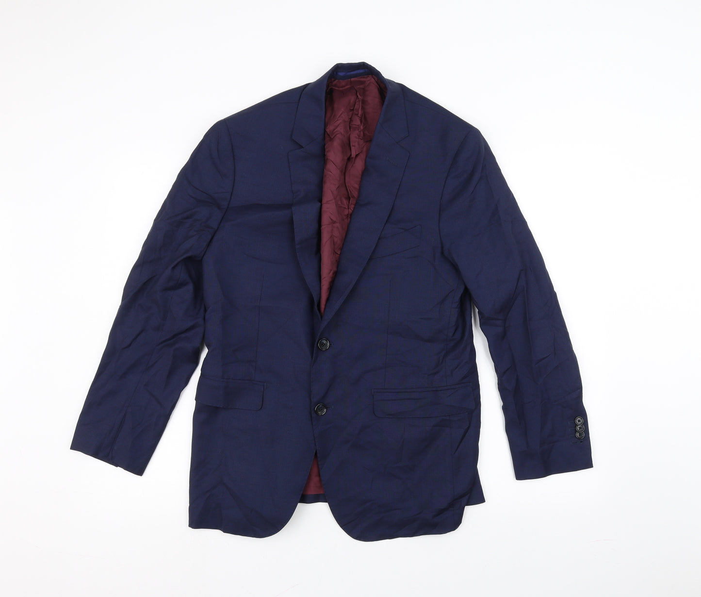 Vitale Barberies Canonico Mens Blue   Jacket Suit Jacket Size 36