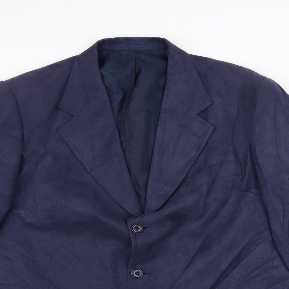 Milano Mens Blue   Jacket Suit Jacket Size 38