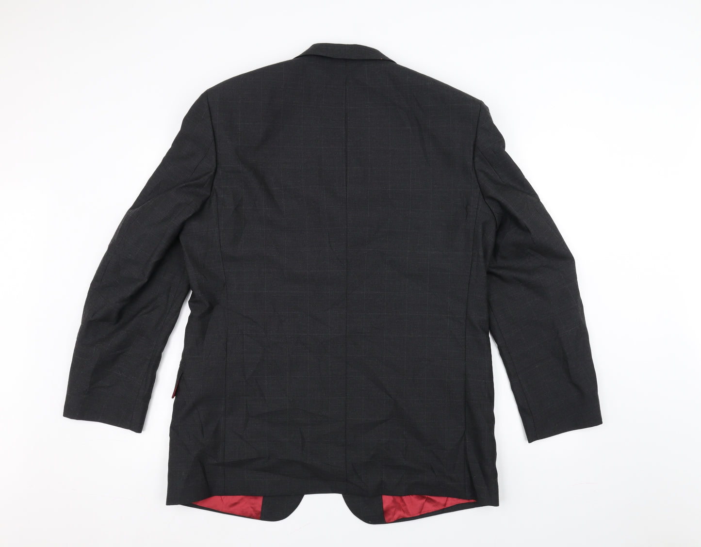 REMUS Mens Black   Jacket Suit Jacket Size 42