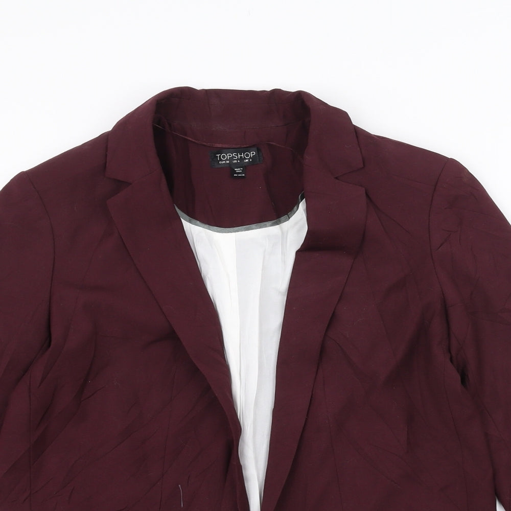 Topshop Womens Purple   Jacket  Size 8
