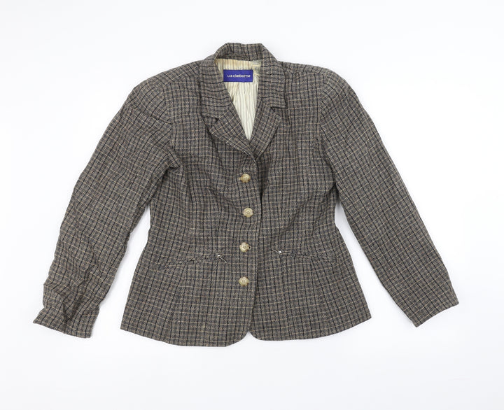 Liz Claiborne Womens Brown Jacket Size 6